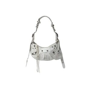 BALENCIAGA LE CAGOLE XS Arena lambskin white